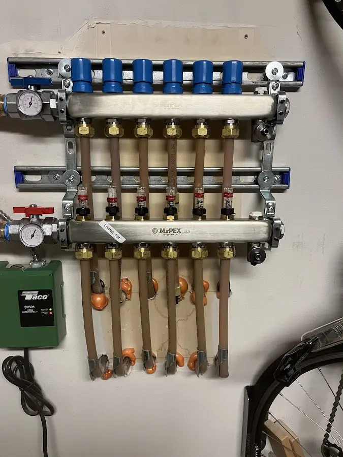 Plumber performing Leak Detection at a residential property in Chinle